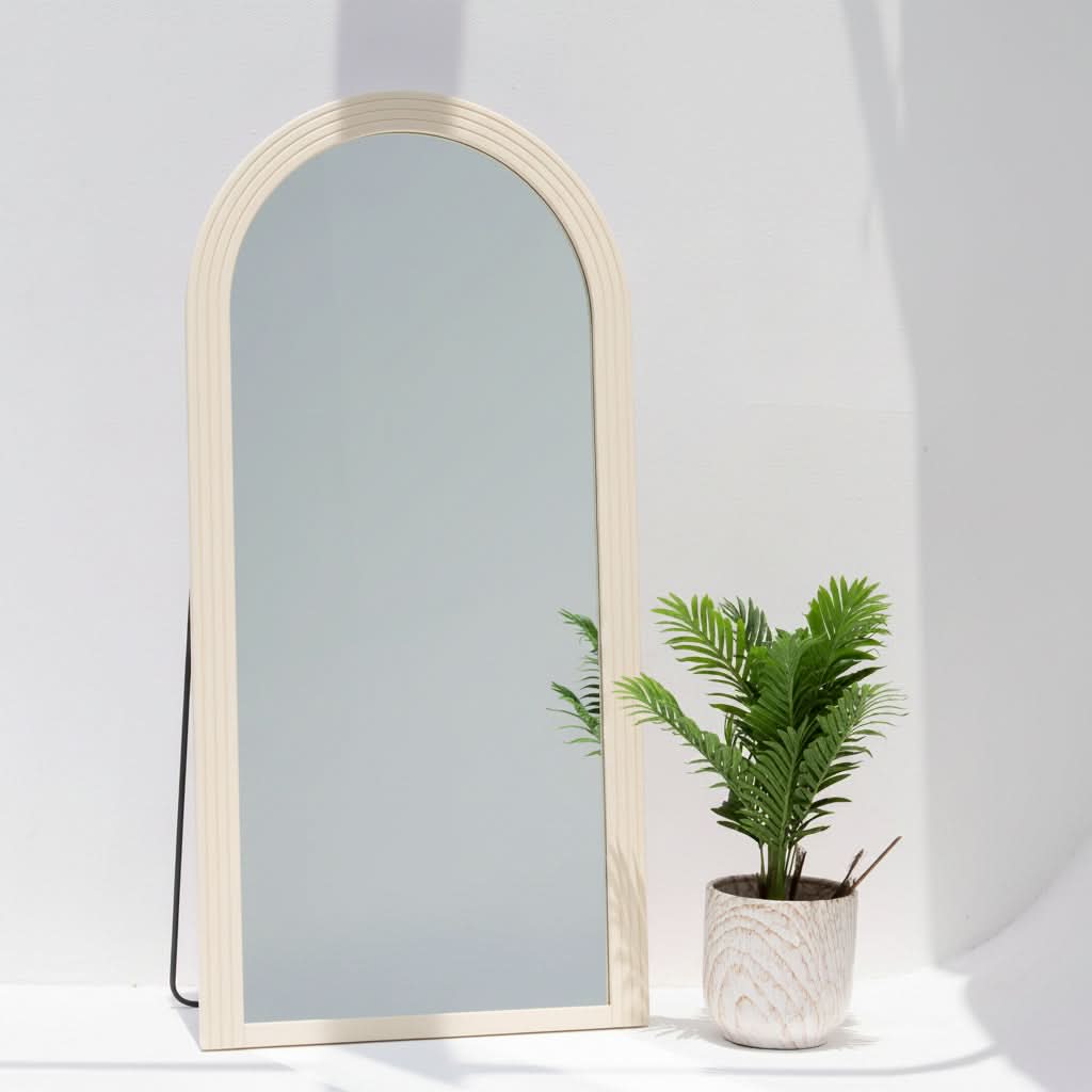 Arcwood White Mirror Frame - Art and craft furniture