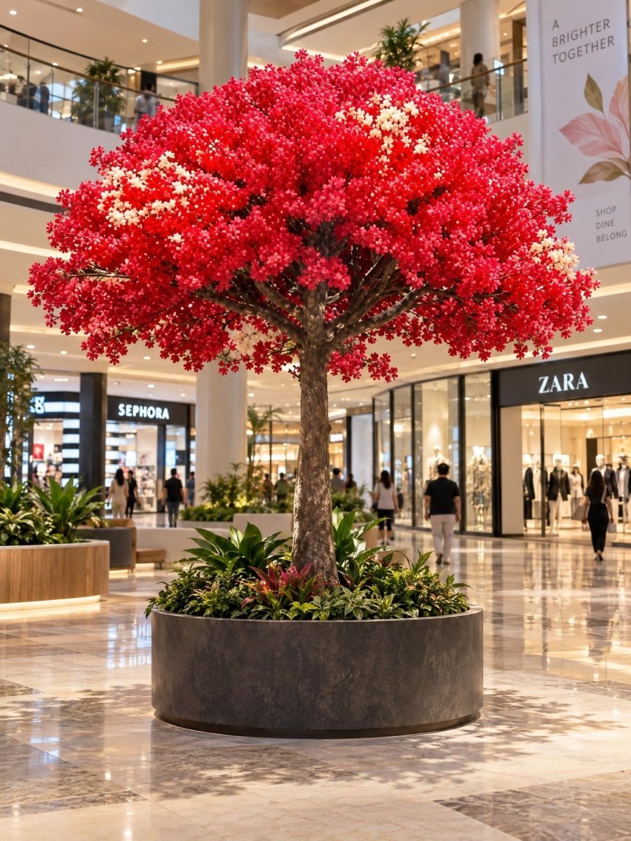Artificial Customized Fiber Trunk Cherry Blossom Flower Tree - Art and craft furniture