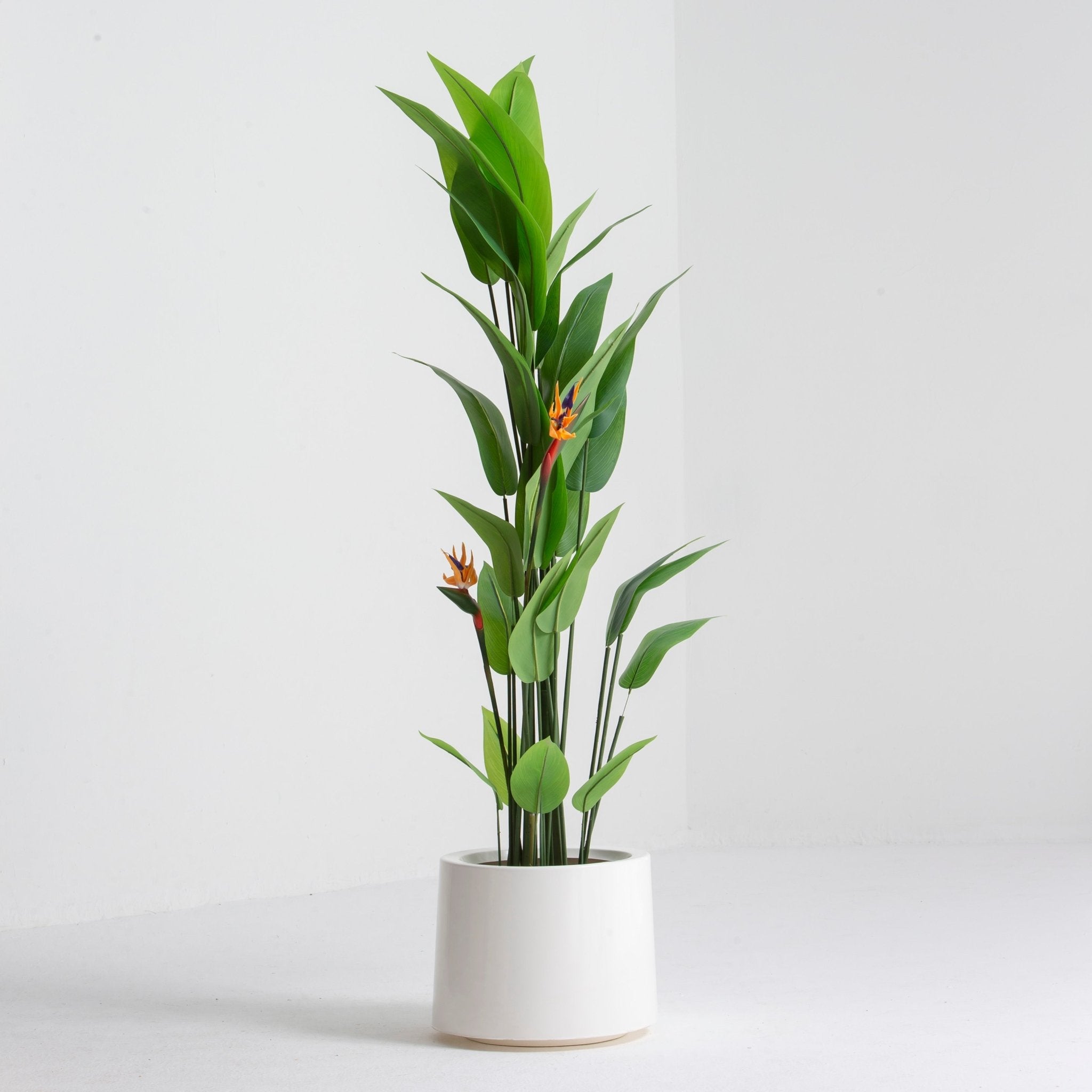 Artificial Flame Potted Palm Plant - Art and craft furniture