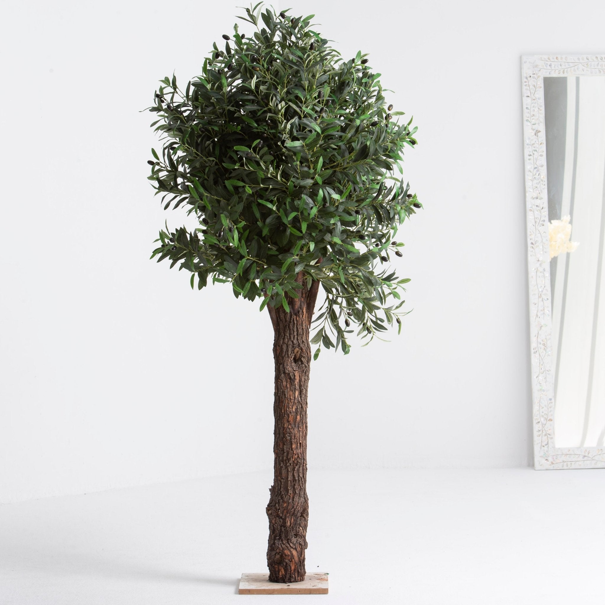 Artificial Olive Natural Trunk Plant - Art and craft furniture