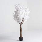 ARTIFICIAL WHITE CHERRY BLOSSOM PLANT - Art and craft furniture