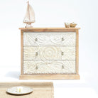 ARTISAN CARVED MANGO WOOD CHEST OF DRAWERS - Art and craft furniture