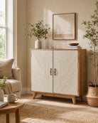 Arvona Lining 2 Door Sideboard - Art and craft furniture