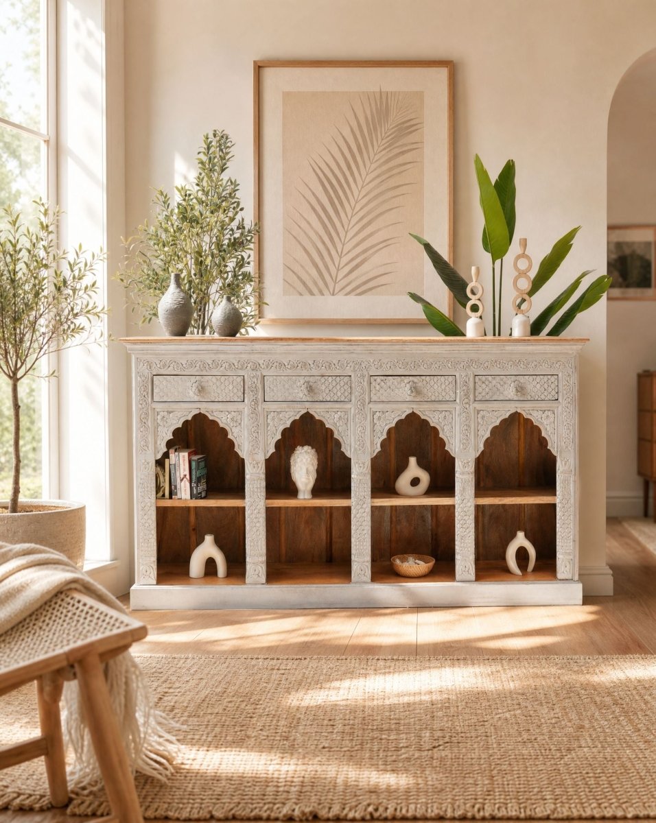 Astra Wooden Maherab Sideboard - Art and craft furniture