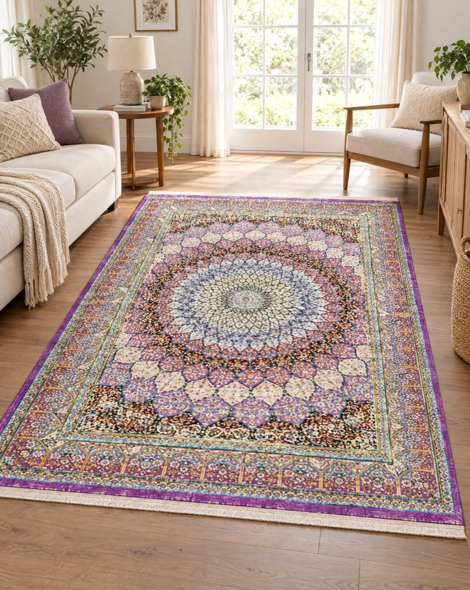 Atash Purple Carpet - Art and craft furniture