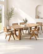 AURA MANGO WOOD DINING TABLE - Art and craft furniture