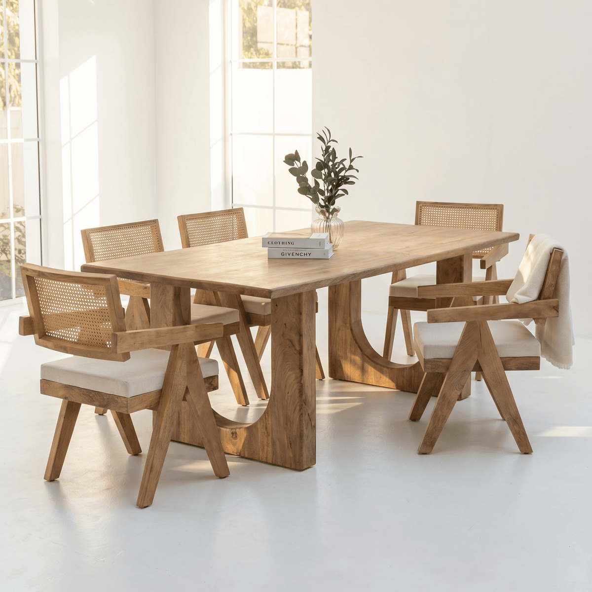 Aura Mango Wood Dining Table