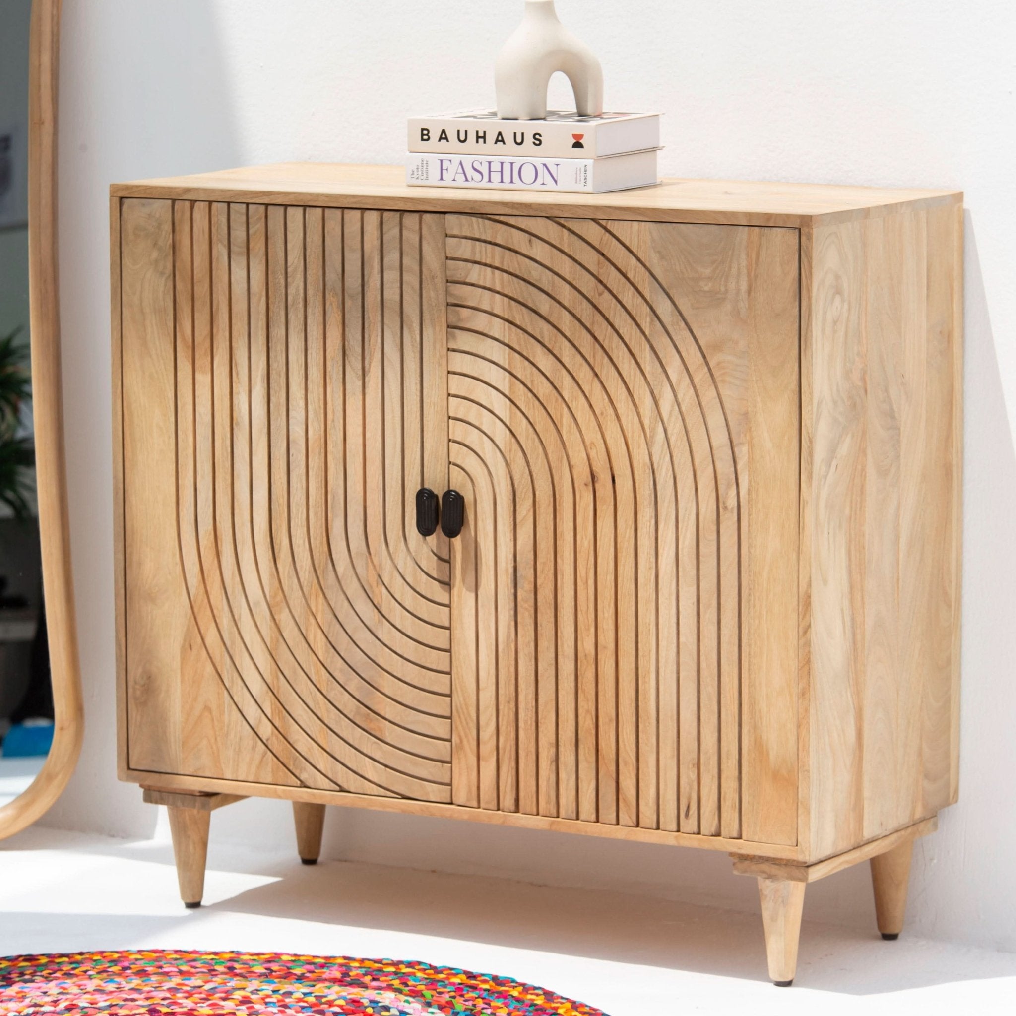 AURA MANGO WOOD TWO DOOR SIDEBOARD - Art and craft furniture