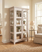 Aurella Glass Two Door Cabinet - Art and craft furniture