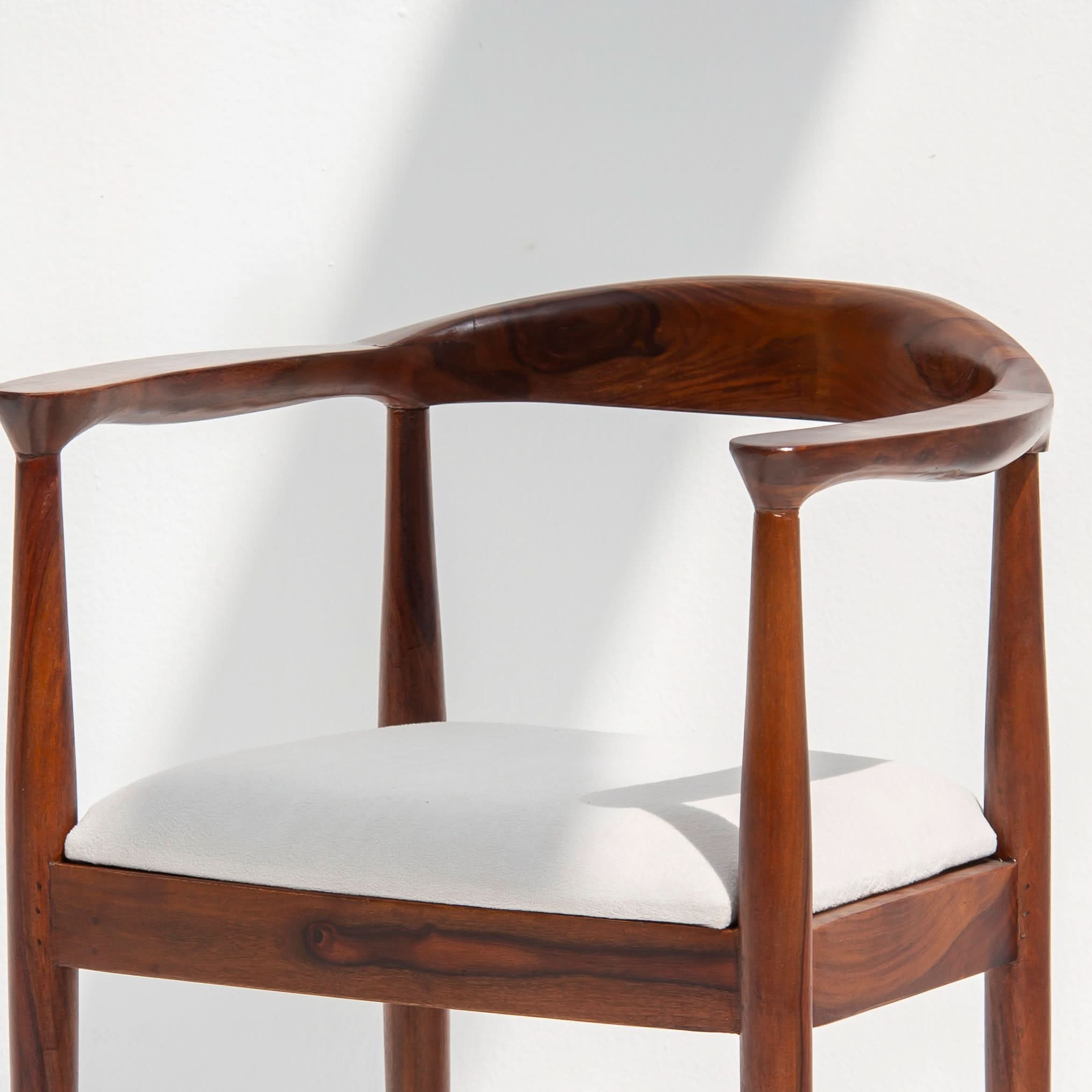 AUREVO DARK WOODEN CHAIR - Art and craft furniture