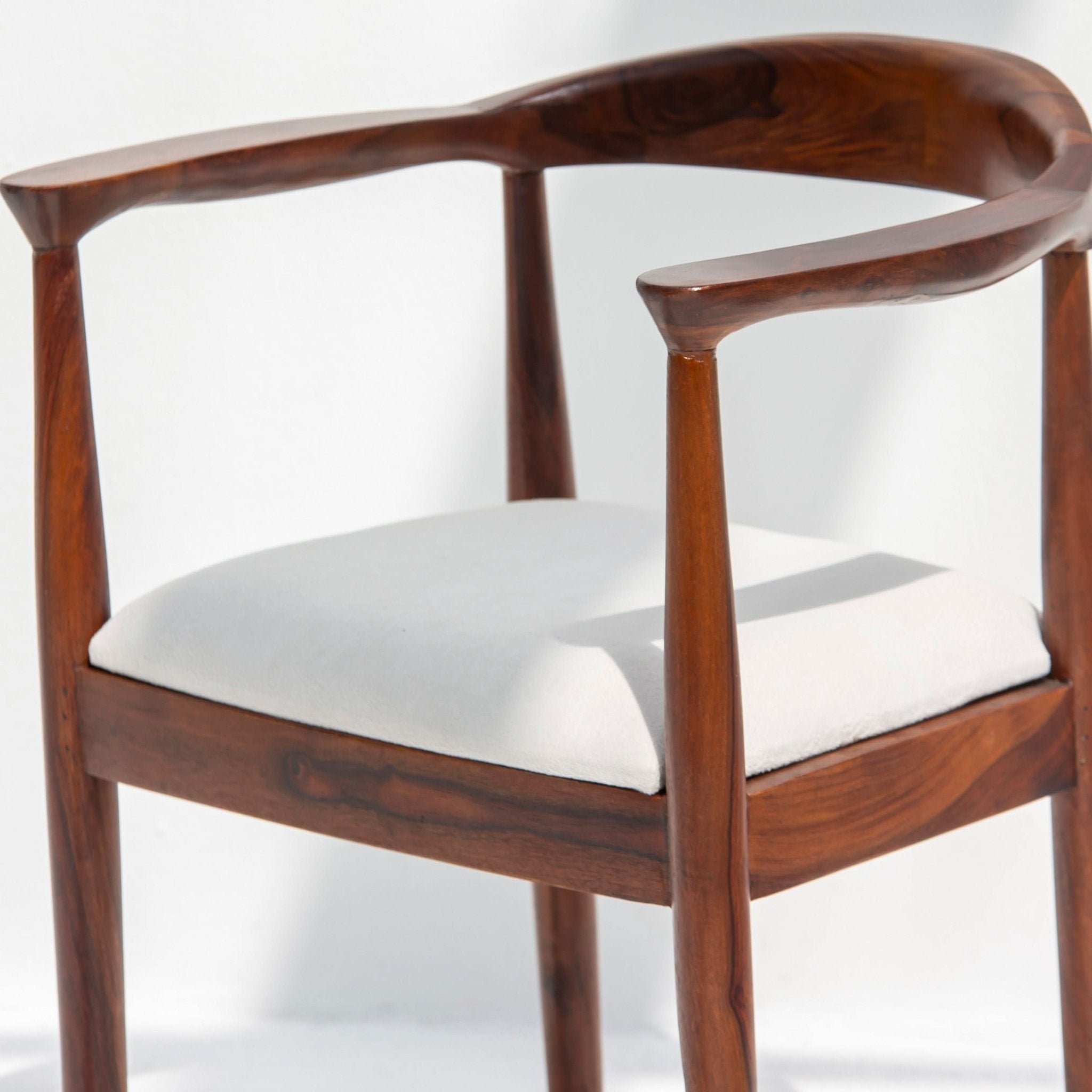 AUREVO DARK WOODEN CHAIR - Art and craft furniture