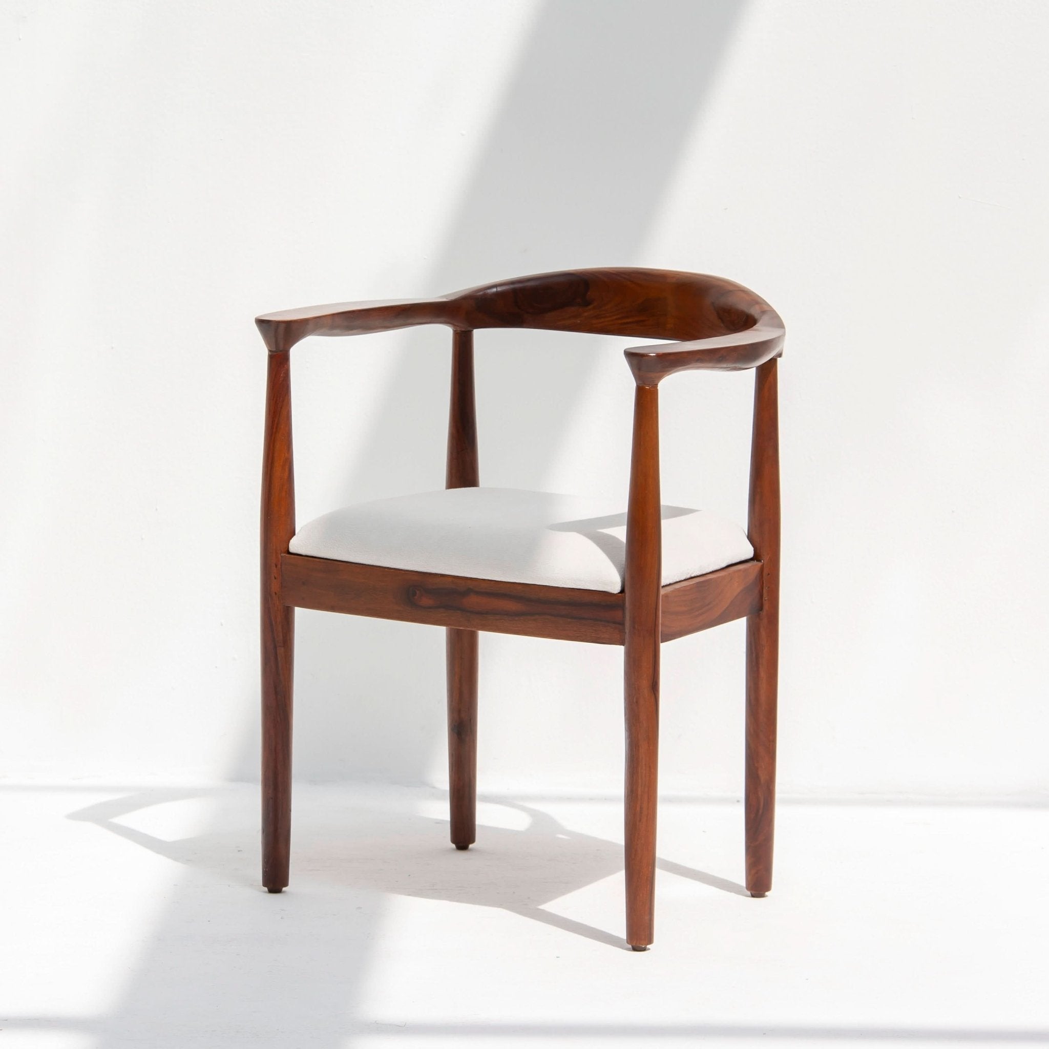 AUREVO DARK WOODEN CHAIR - Art and craft furniture