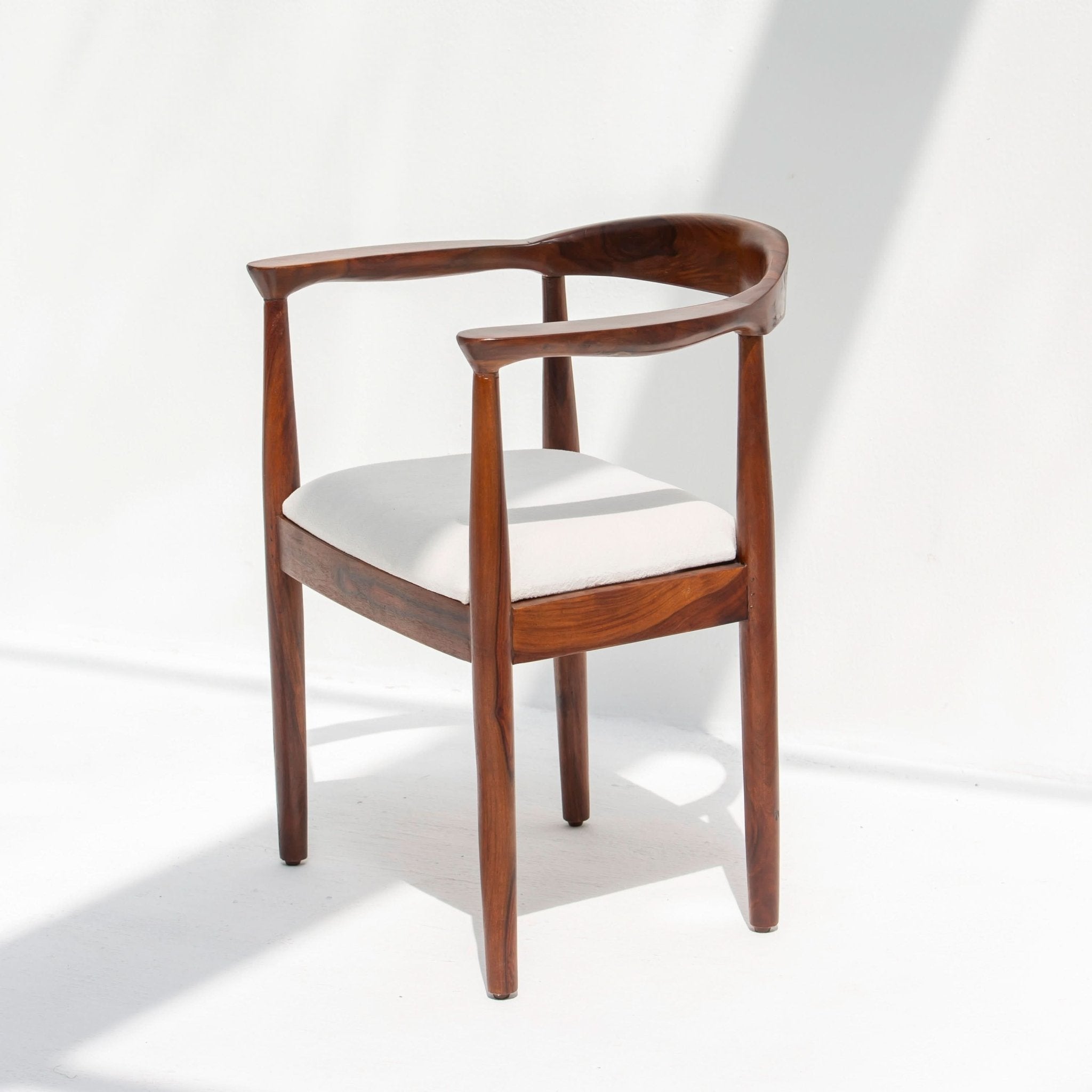 AUREVO DARK WOODEN CHAIR - Art and craft furniture