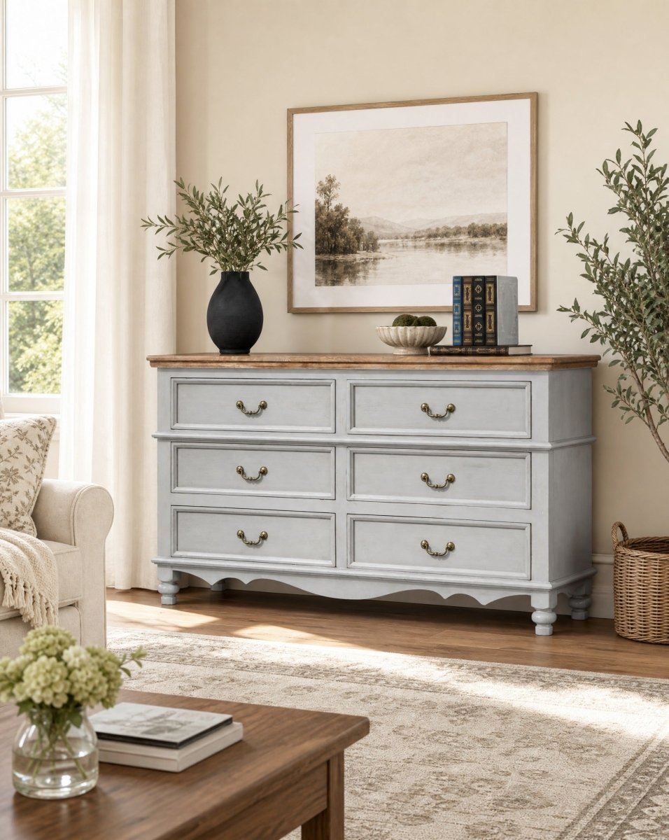 Aurevo Mango Wood Draw chest - Art and craft furniture