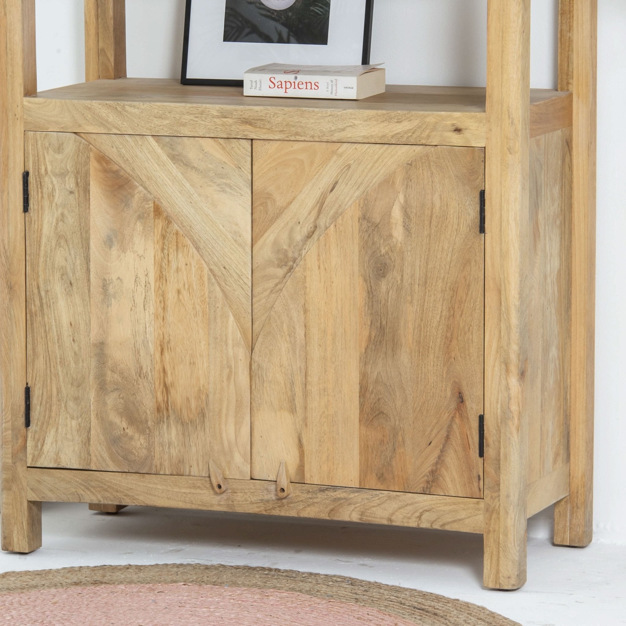 AUREVO WOODEN BOOKSHELF - Art and craft furniture