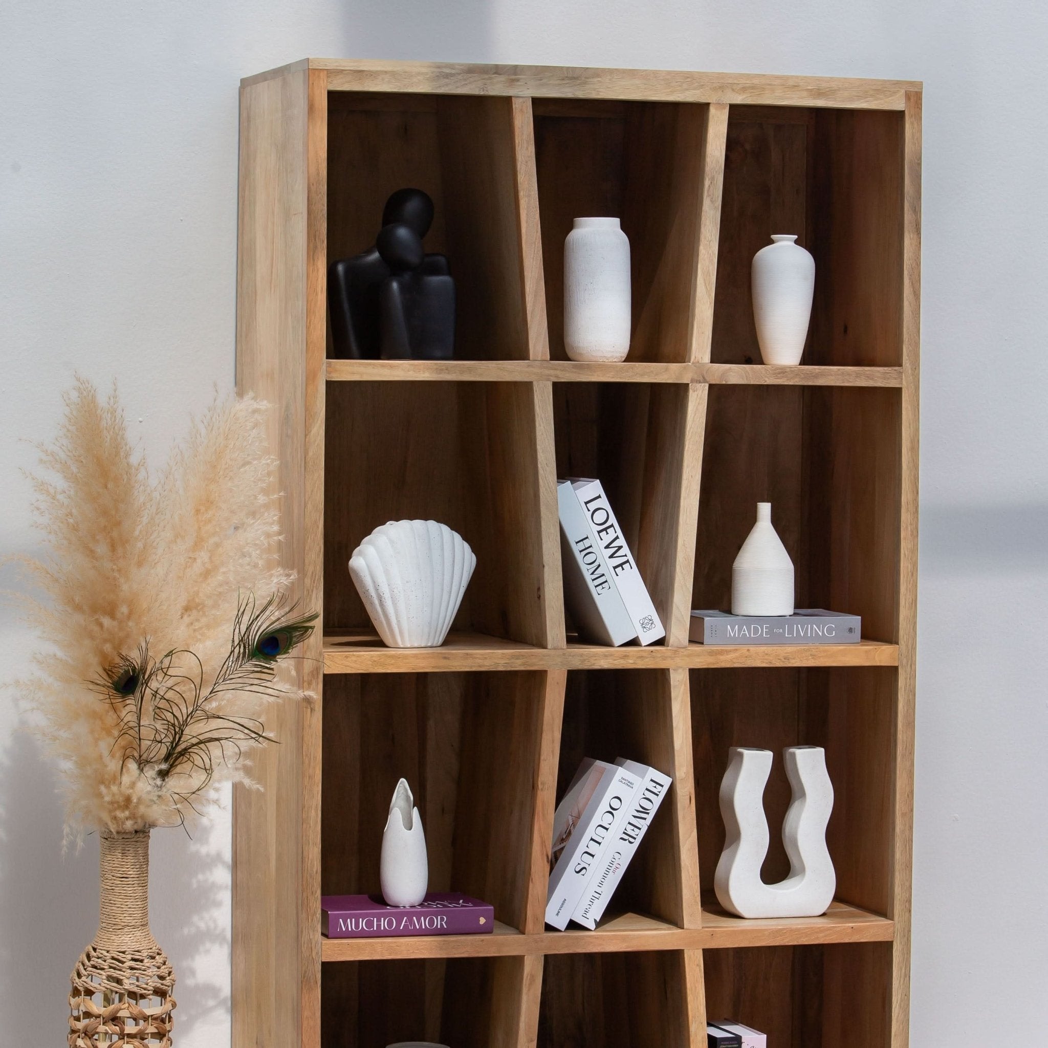 AUREVO WOODEN BOOKSHELF - Art and craft furniture