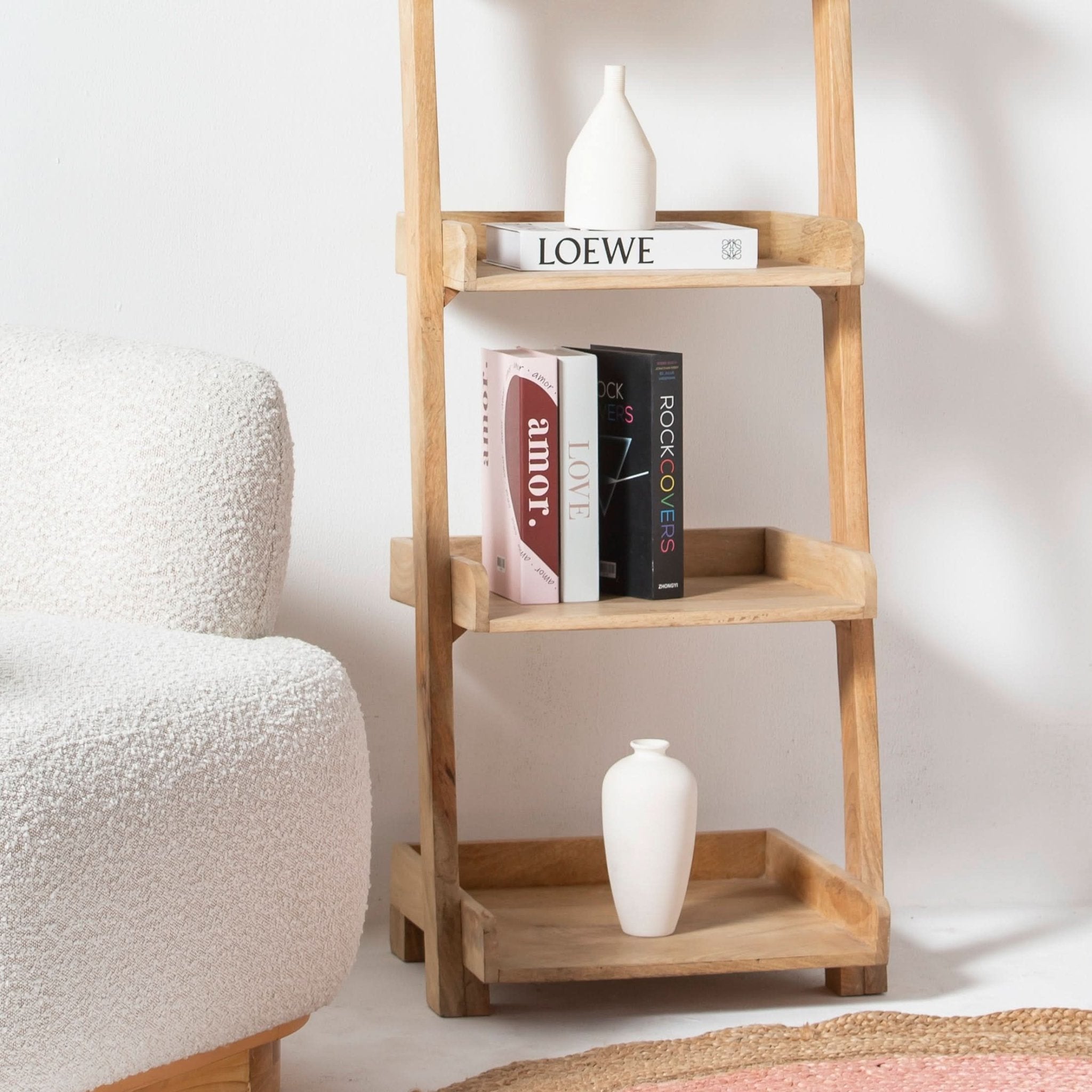 AUREVO WOODEN BOOKSHELF - Art and craft furniture