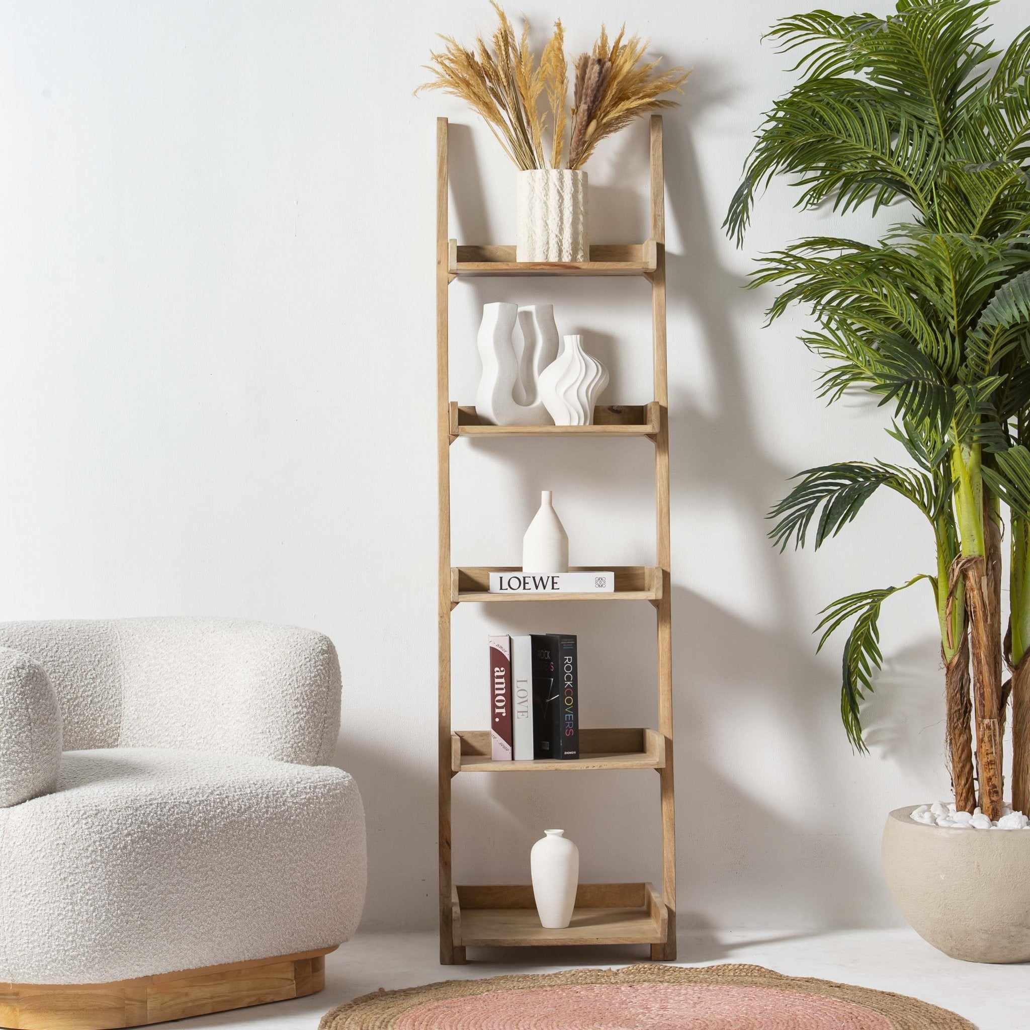 AUREVO WOODEN BOOKSHELF - Art and craft furniture