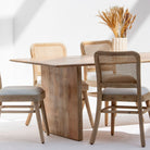 AUREVO WOODEN FOLDING DINING TABLE - Art and craft furniture