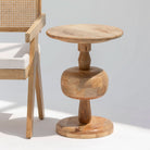AUREVO WOODEN ROUND STOOL - Art and craft furniture