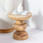 AUREVO WOODEN ROUND STOOL - Art and craft furniture