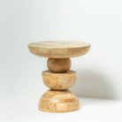 AUREVO WOODEN ROUND STOOL - Art and craft furniture