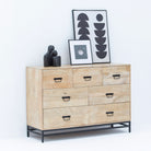 AUREVO WOODEN SEVEN DRAWER DRAWCHEST - Art and craft furniture