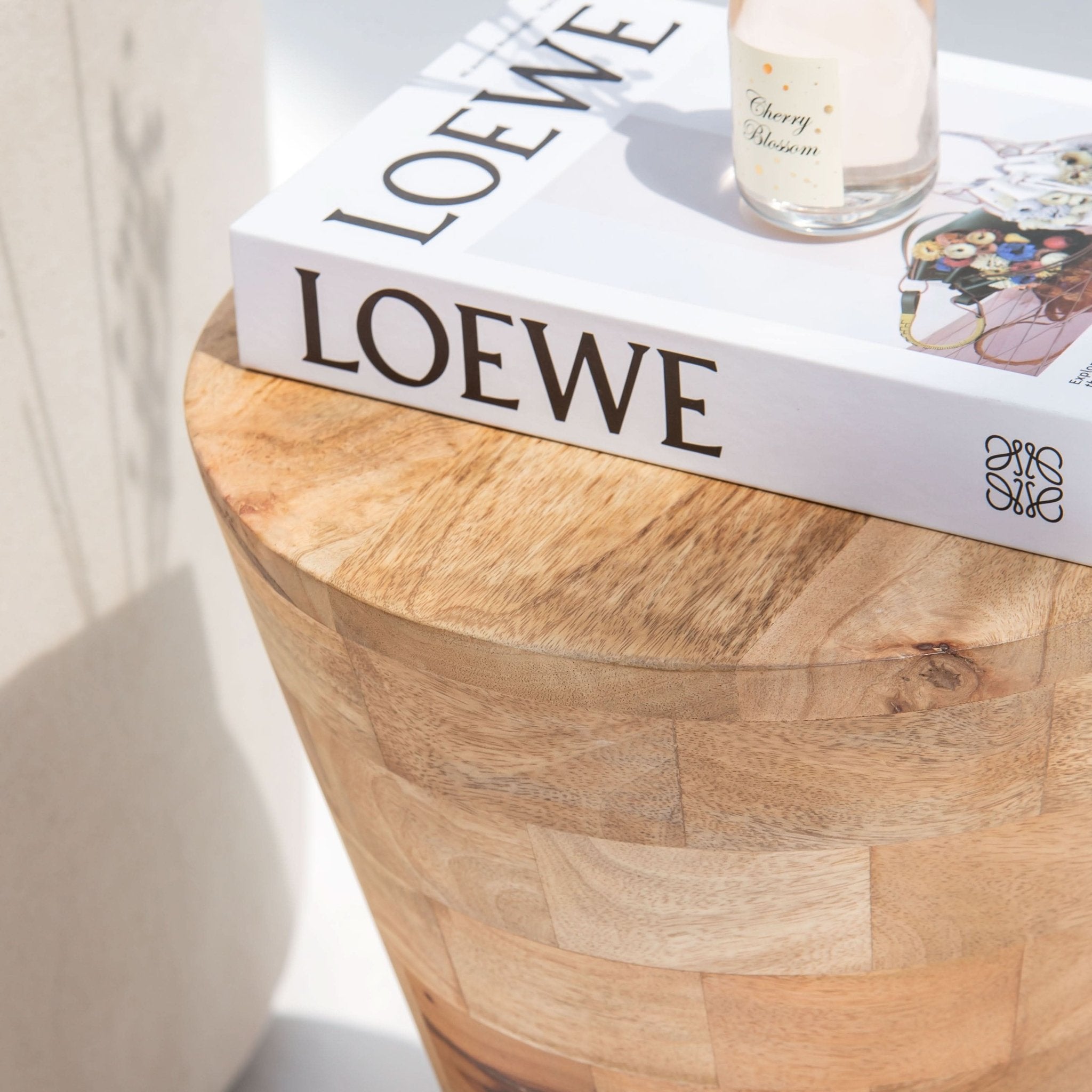 AUREVO WOODEN SIDE TABLE - Art and craft furniture