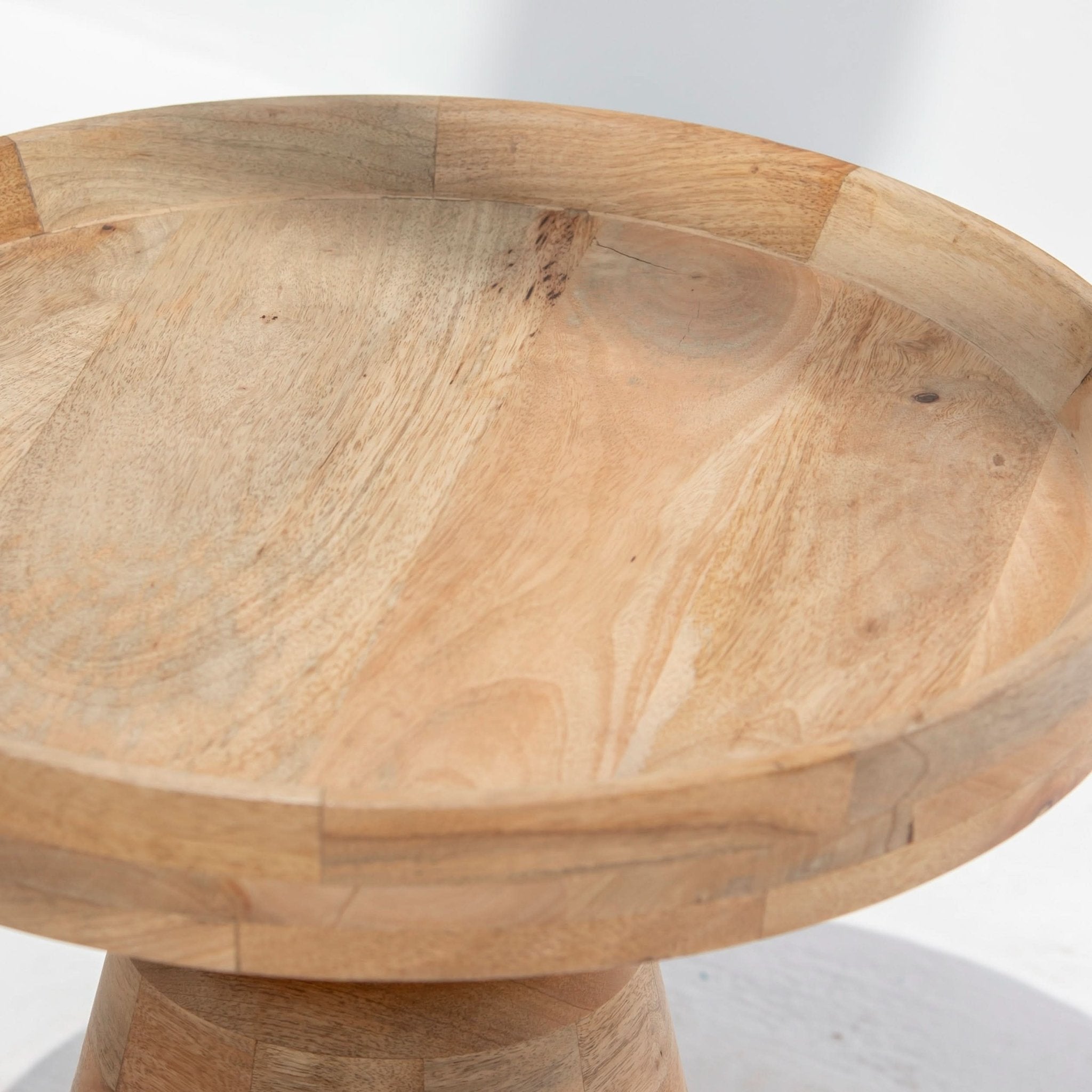 AUREVO WOODEN SIDE TABLE - Art and craft furniture