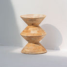 AUREVO WOODEN SIDE TABLE - Art and craft furniture