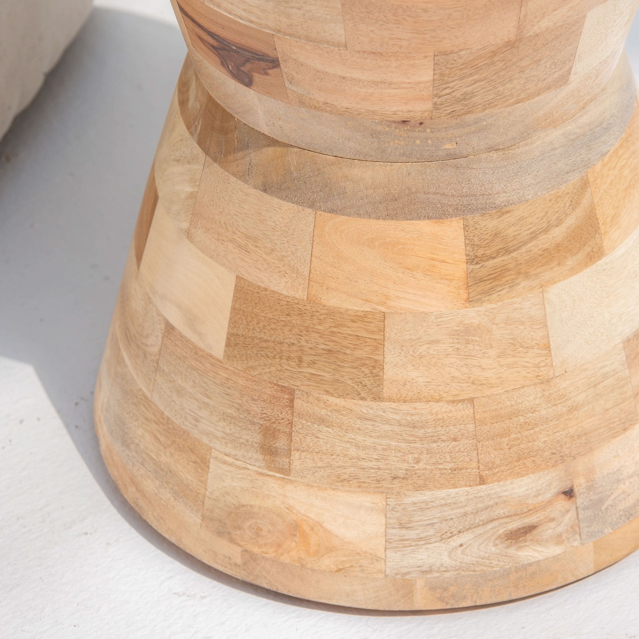 AUREVO WOODEN SIDE TABLE - Art and craft furniture