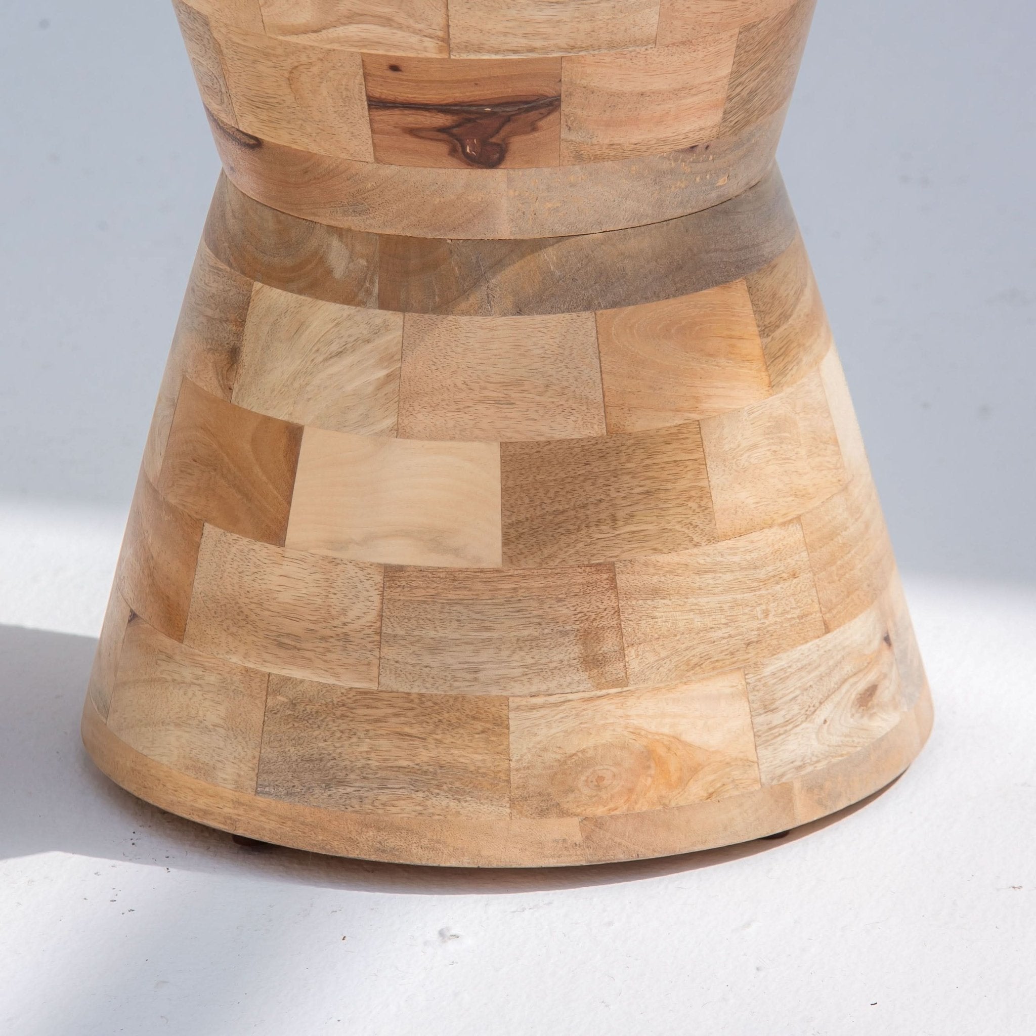 AUREVO WOODEN SIDE TABLE - Art and craft furniture