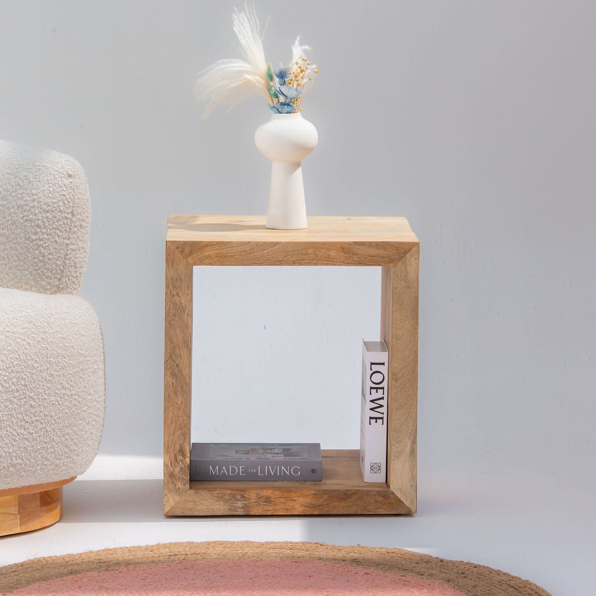 AUREVO WOODEN SIDETABLE - Art and craft furniture