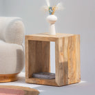 AUREVO WOODEN SIDETABLE - Art and craft furniture