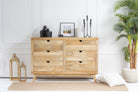 AUREVO WOODEN SIX DRAWER CHEST OF DRAWER - Art and craft furniture