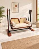 Aveline Cane 2-Seater Swing - Art and craft furniture