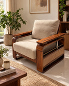 Aveline Cane Lounge Chair - Art and craft furniture