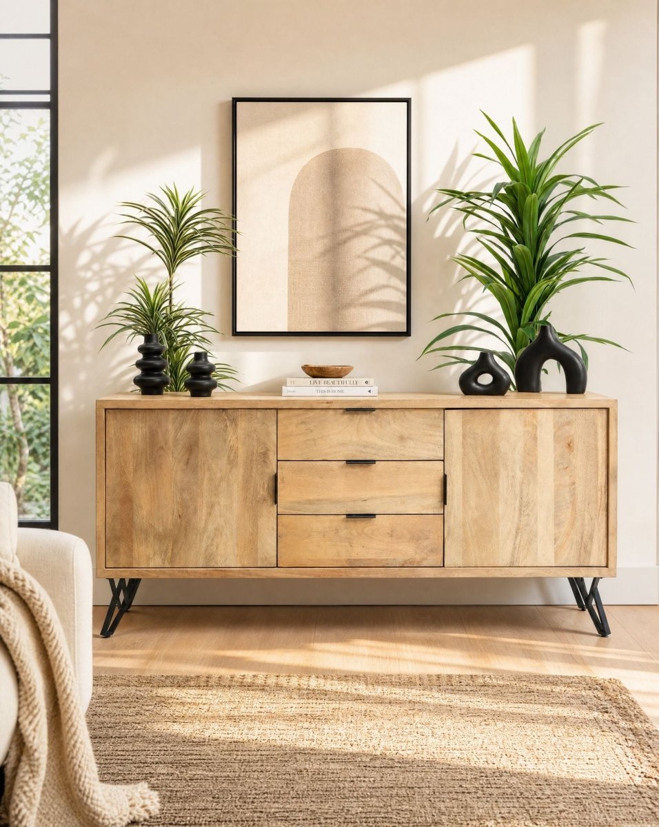 Avenue Two Door Three Drawer Sideboard - Art and craft furniture