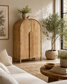 Avenza Mango Wood 2 Door Cabinet - Art and craft furniture