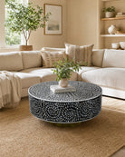 Azure Black Mother Of Pearl Coffee Table - Art and craft furniture