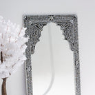 AZURE-BLACK MOTHER OF PEARL MIRROR FRAME - Art and craft furniture
