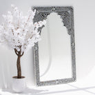 AZURE-BLACK MOTHER OF PEARL MIRROR FRAME - Art and craft furniture