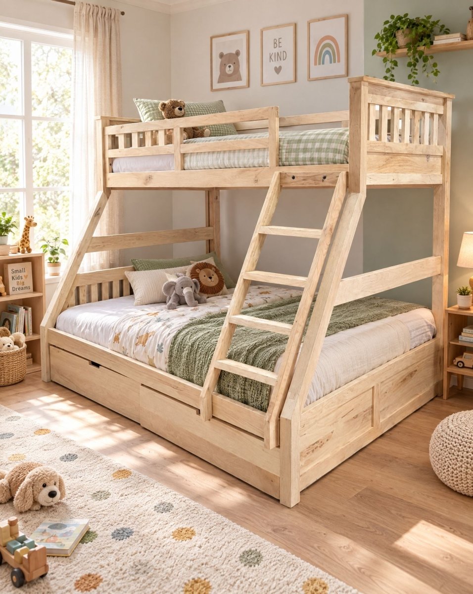 Barcelona Wooden Bunk Bed - Art and craft furniture