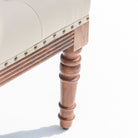 BARCELONA WOODEN SOFA BENCH BACK HANDPAINTED FABRIC - Art and craft furniture