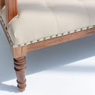 BARCELONA WOODEN SOFA BENCH BACK HANDPAINTED FABRIC - Art and craft furniture