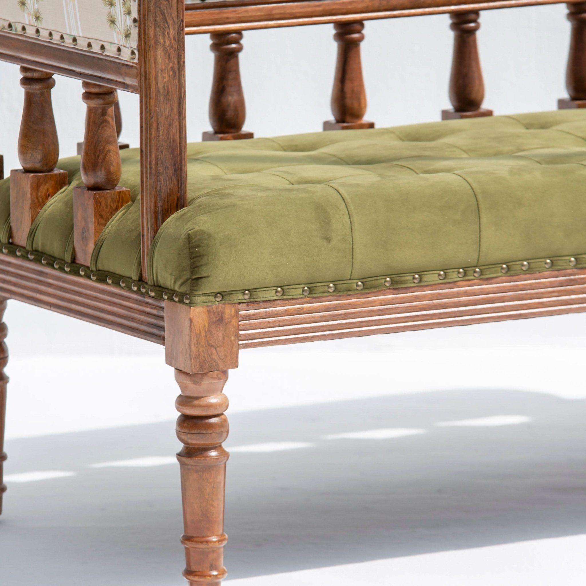 BARCELONA WOODEN SOFA BENCH - Art and craft furniture