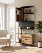 Berlin Loft Wooden Bookshelf - Art and craft furniture