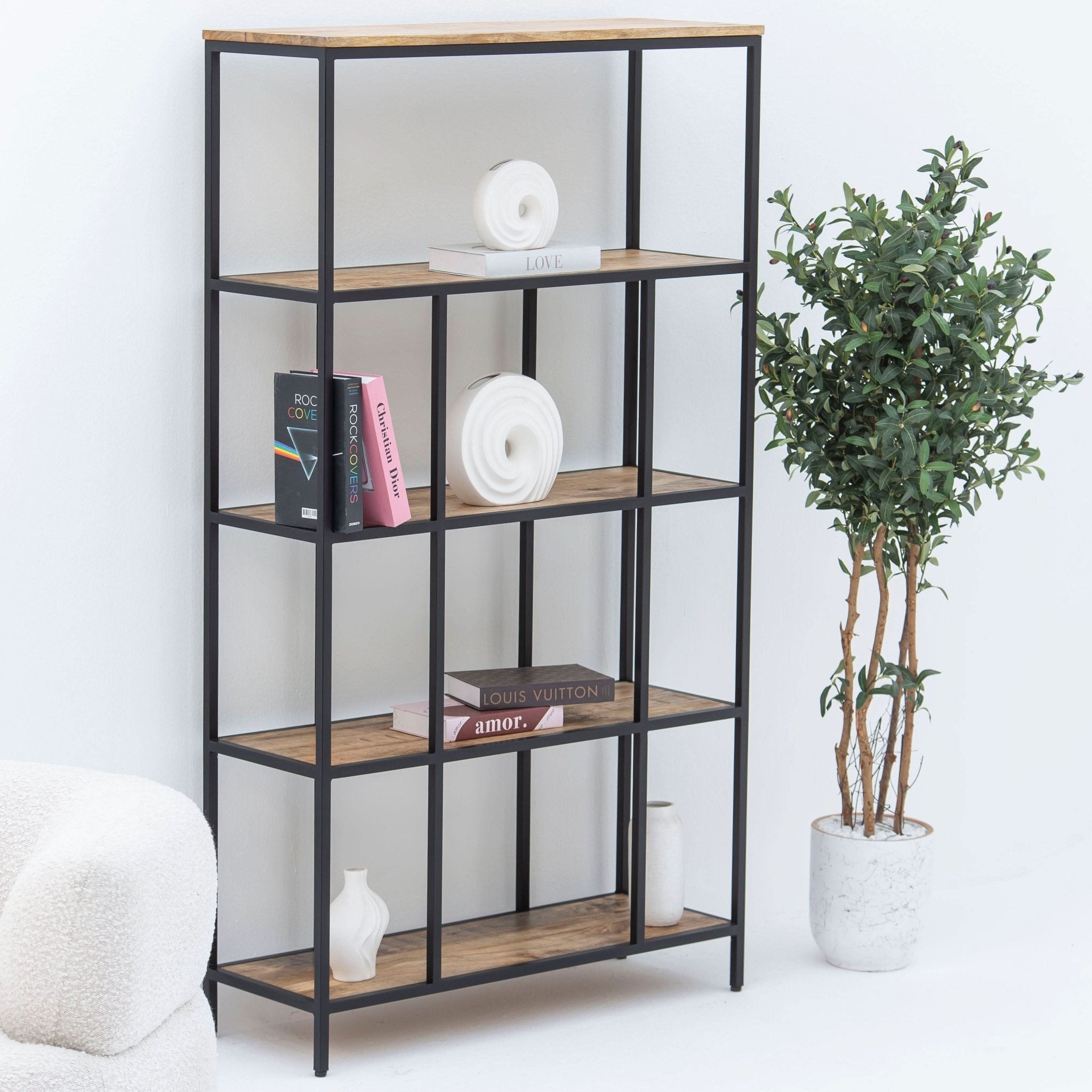 BERLIN LOFT WOODEN BOOKSHELF - Art and craft furniture