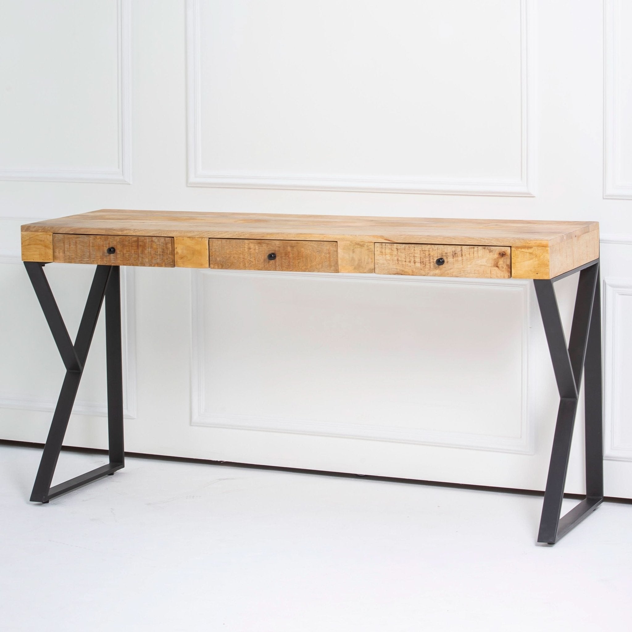 BERLIN LOFT WOODEN DESK - Art and craft furniture