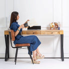 BERLIN LOFT WOODEN DESK - Art and craft furniture
